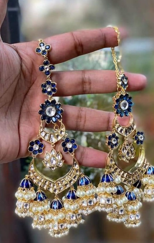 Flipkart.com - Buy Fancy Dealz Earring & Maang Tikka Set Alloy Jhumki  Earring Online at Best Prices in India